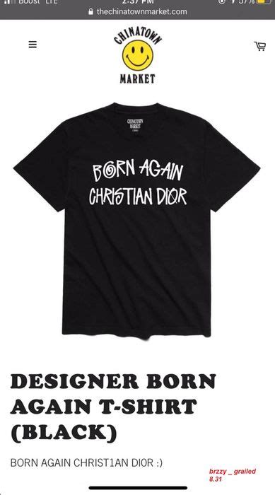 Market Born again Christian Dior Stussy font bootleg 